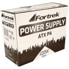 Fonte FORTREK ATX c/ Cabo 20+4P 200W Reais (máx. 450W)